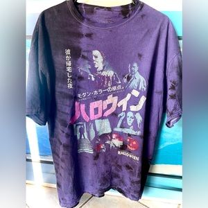 Halloween, Japanese version w purple/black tie dye shirt, Men’s large